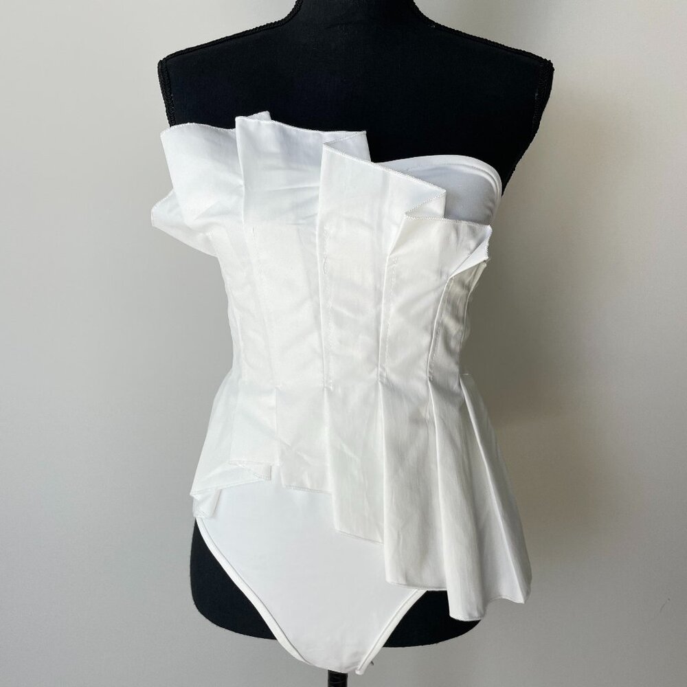 Shein White Bodysuit Size L